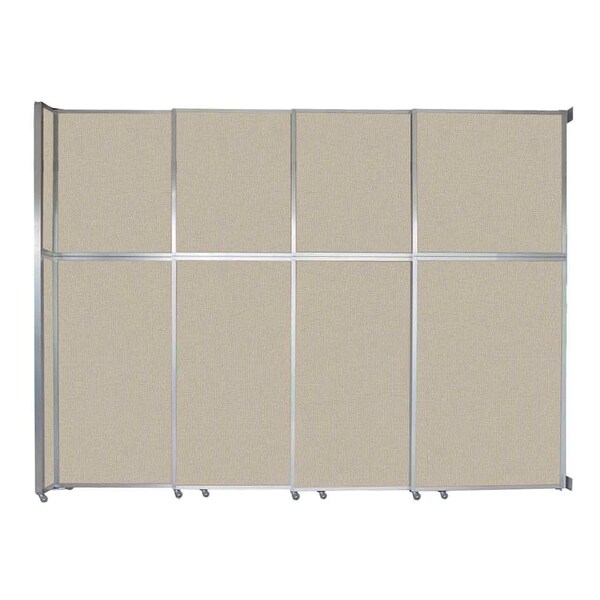 Versare Operable Wall Sliding Room Divider 12'8" x 10'3/4" Sand Fabric